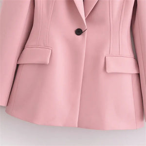 Blazer Alfaiataria Acinturado Rosa