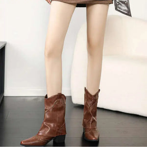 Bota-Feminina-Texana-Marrom-Denver