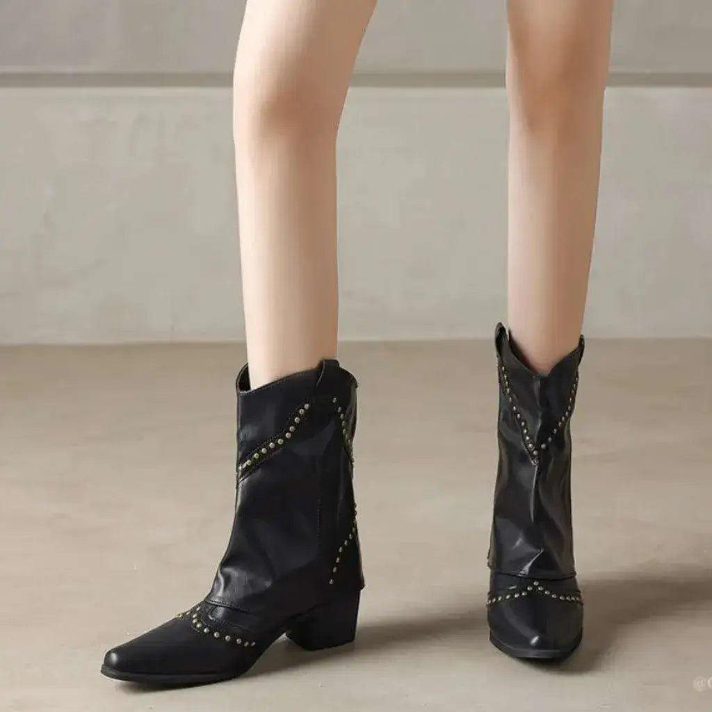 Bota-Feminina-Texana-Preta-Denver