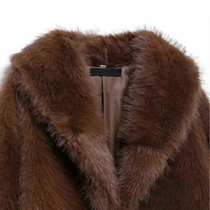 Casaco Curto Pele Marrom