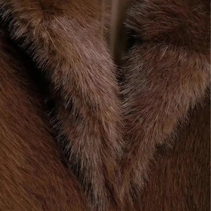 Casaco Curto Pele Marrom