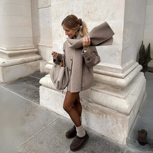 Casaco Lã Batida Feminino