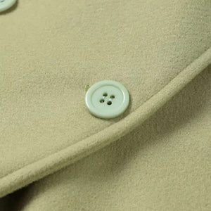 Casaco Longo Feminino Lã Batida