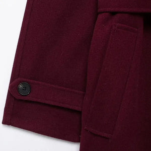 Casaco Longo Feminino Vinho Velvet