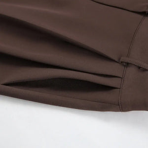 Conjunto Feminino Alfaiataria Marrom Modelo Mariane