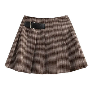 Conjunto Feminino Blazer Saia Xadrez