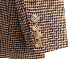 Conjunto Feminino Blazer Saia Xadrez