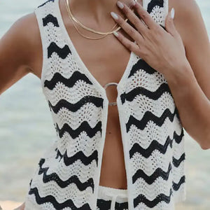 Conjunto Listrado Feminino Calça e Blusa