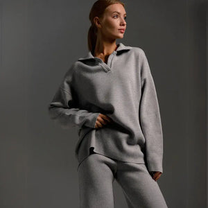 Conjunto de Frio Feminino de Malha