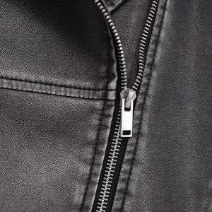 Jaqueta Oversized de Couro Feminina