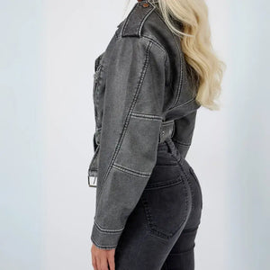 Jaqueta-de-Couro-Feminina-Cinza-Vintage