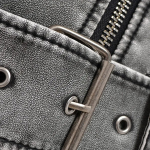 Jaqueta-de-Couro-Feminina-Cinza-Vintage