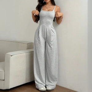 Macacão Feminino Longo Soltinho Acinturado