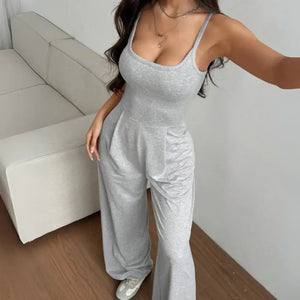 Macacão Feminino Longo Soltinho Acinturado