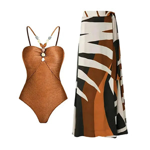 Maiô Feminino com Saída de Praia Longa Modelo Marbella