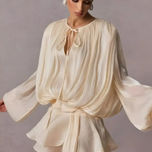 Vestido Boho Chic Babado Curto