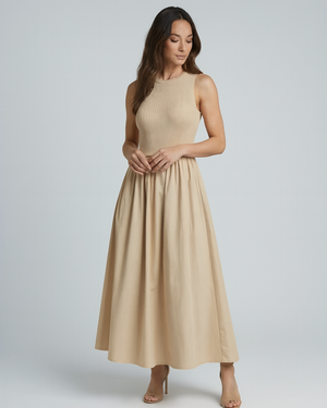 Vestido Casual Básico Longo Feminino