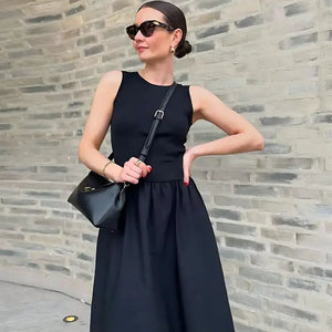 Vestido Casual Básico Longo Feminino