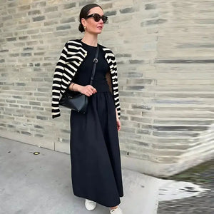 Vestido Casual Básico Longo Feminino