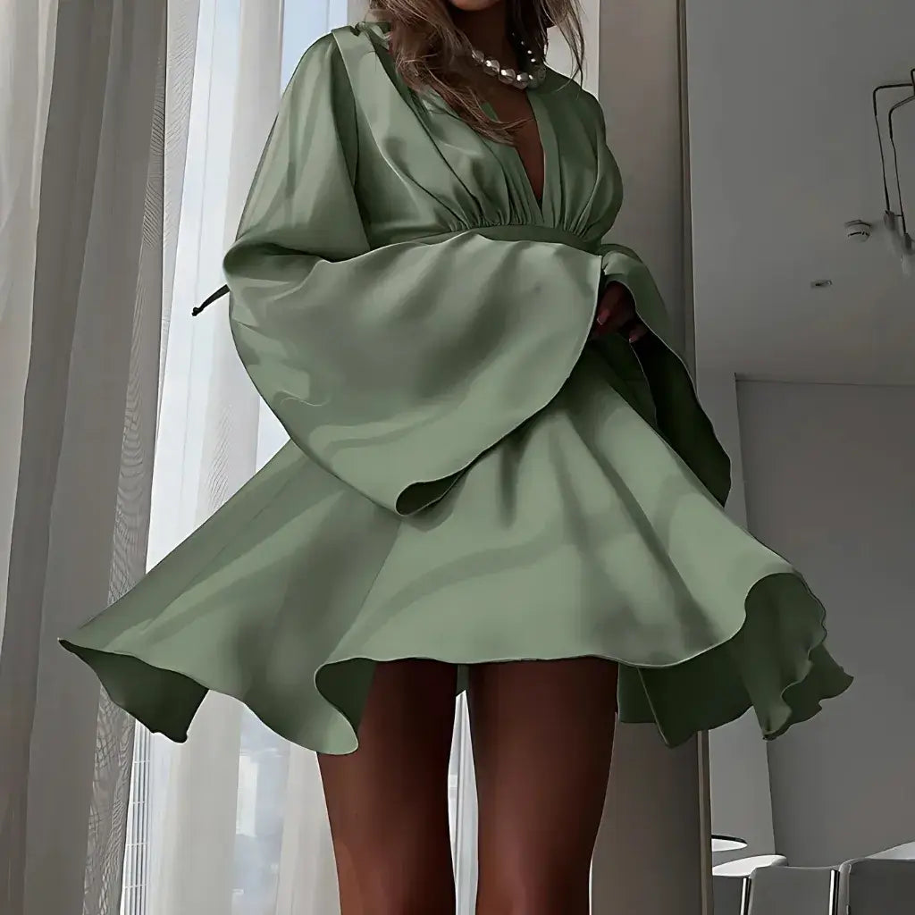 Vestido-Decote-em-V-Curto