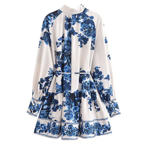 Vestido Estampado Flores Boho Chic Curto