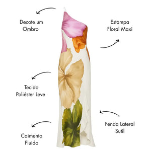 Vestido Longo Feminino Estampado Floral