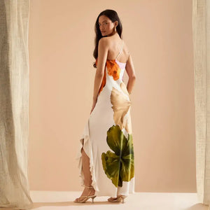 Vestido Longo Feminino Estampado Floral