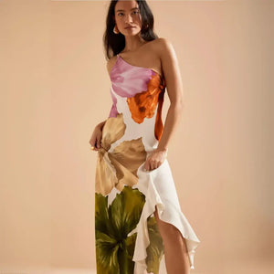 Vestido Longo Feminino Estampado Floral