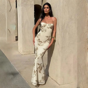 Vestido Longo de Festa Elegante