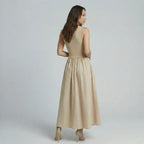 Vestido Casual Básico Longo Feminino
