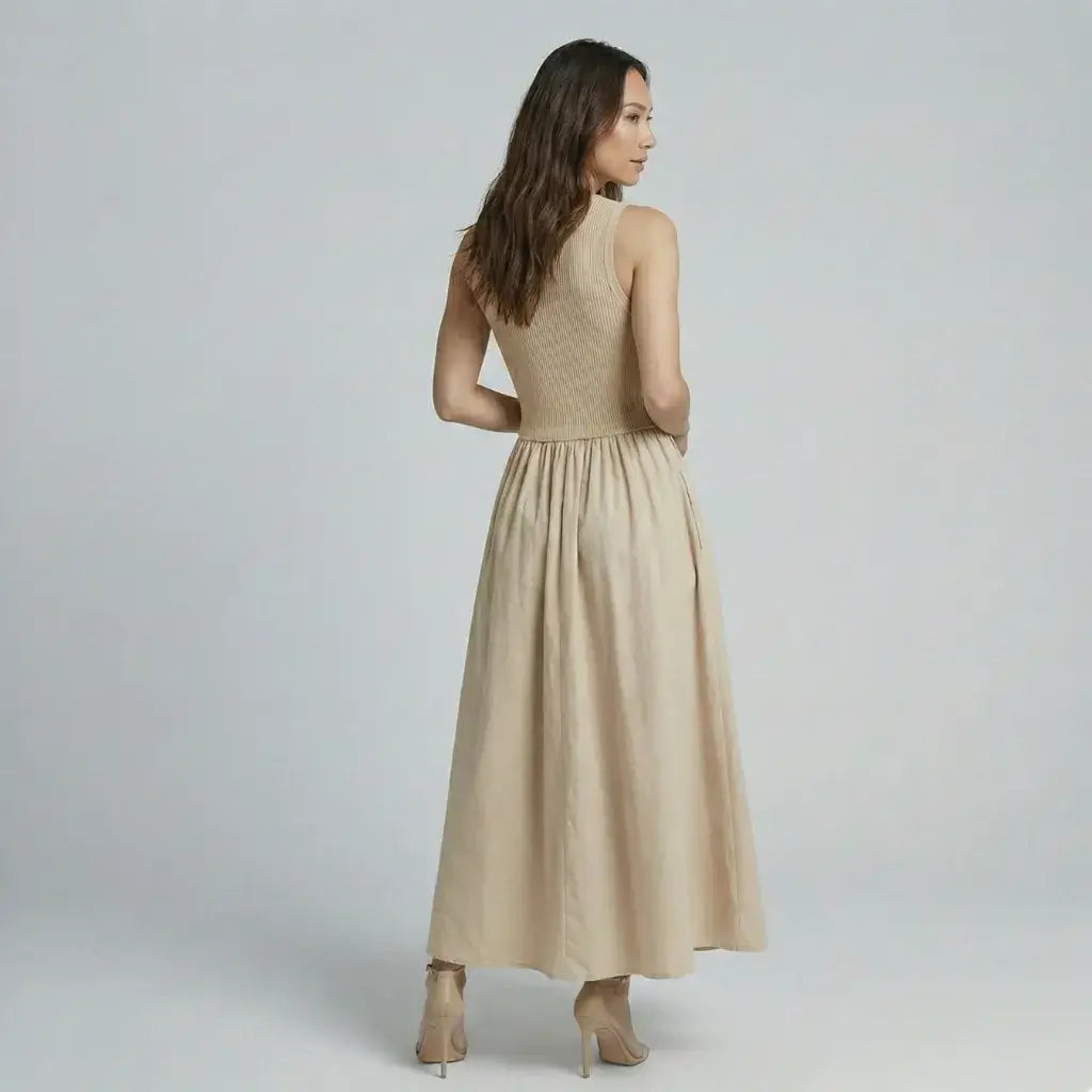 Vestido Casual Básico Longo Feminino