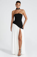 Vestido Feminino Longo Sem Alças Crepe – Mya