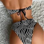 Biquini Cintura Alta Feminino Hot Pant Santorinni