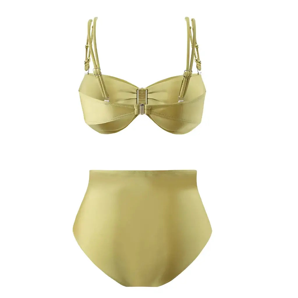 Biquíni Cintura Alta Saída de Praia Elegante Longa