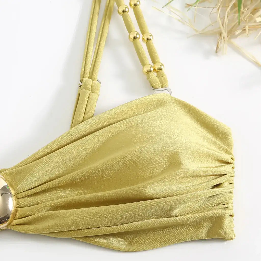 Biquíni Cintura Alta Saída de Praia Elegante Longa