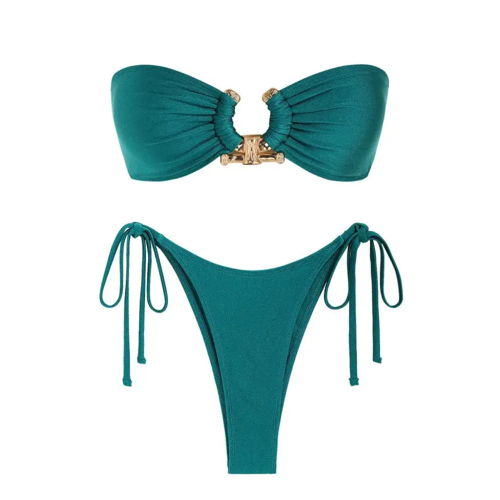 Biquíni Tomara que Caia Feminino com Argola Dourada