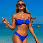 Biquíni Tomara que Caia com Calça de Praia