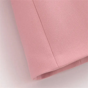 Blazer Alfaiataria Acinturado Rosa