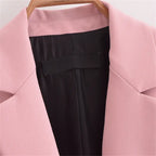 Blazer Alfaiataria Acinturado Rosa
