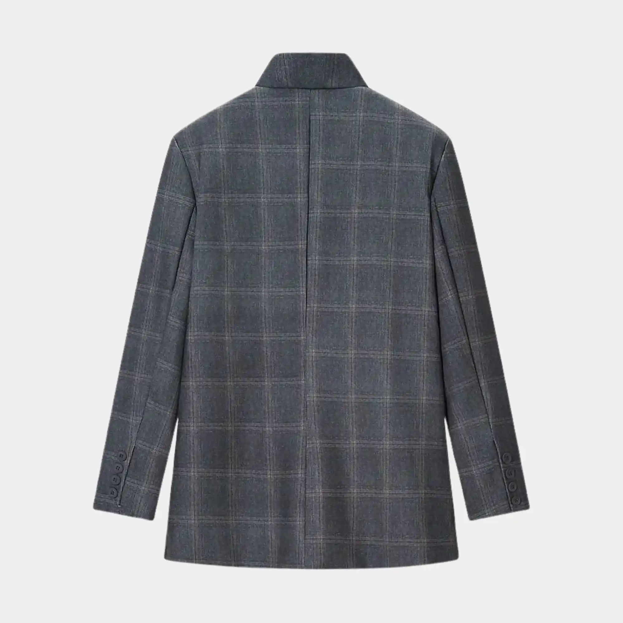 Blazer social feminino xadrez ideal para looks elegantes e executivos