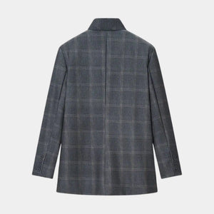 Blazer social feminino xadrez ideal para looks elegantes e executivos