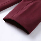 Blazer Feminino Alongado Alfaiataria Vinho
