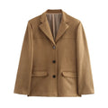 Blazer Feminino Alongado Camurça
