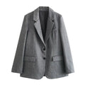 Blazer Feminino Alongado Cinza Soraya