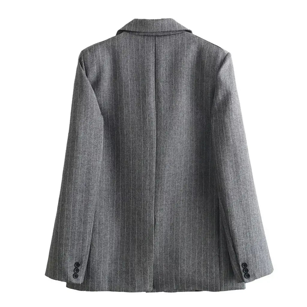 Blazer Feminino Alongado Cinza Soraya