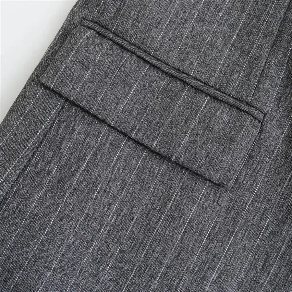 Blazer Feminino Alongado Cinza Soraya