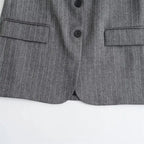 Blazer Feminino Alongado Cinza Soraya