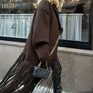 Blazer-Feminino-Alongado-La-Batida-Marrom-Far-West