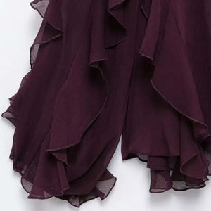 Blusa Boho Manga Longa Chiffon Babado