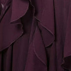 Blusa Boho Manga Longa Chiffon Babado